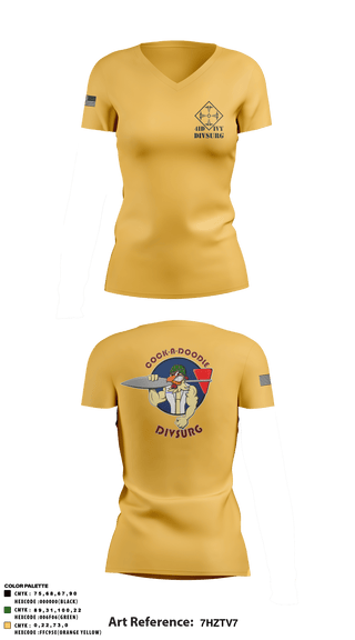 Women's Short Sleeve Vneck Shirt, DIVSURG, 4ID, Army, Teamtime, Team time, sublimation, custom sports apparel, team uniforms, spirit wear, spiritwear, sports uniforms, custom shirts, team store, custom team store, fundraiser sports, apparel fundraiser