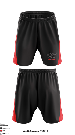 Athletic Shorts With Pockets, Lamar Middle School Cheer, School Spirit Store, Teamtime, Team time, sublimation, custom sports apparel, team uniforms, spirit wear, spiritwear, sports uniforms, custom shirts, team store, custom team store, fundraiser sports, apparel fundraiser