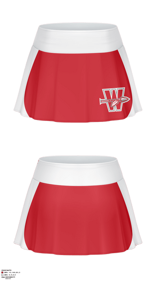 Skort, Wasilla High School Cheer, School Spirit Store, Teamtime, Team time, sublimation, custom sports apparel, team uniforms, spirit wear, spiritwear, sports uniforms, custom shirts, team store, custom team store, fundraiser sports, apparel fundraiser