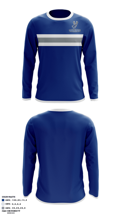 Deer Creek High School Golf 28128572 Long Sleeve Performance Shirt - 1
