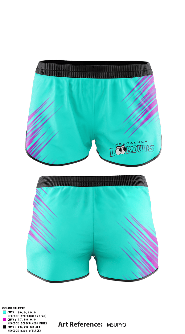 Track Shorts, Noccalula lookouts, Softball, Teamtime, Team time, sublimation, custom sports apparel, team uniforms, spirit wear, spiritwear, sports uniforms, custom shirts, team store, custom team store, fundraiser sports, apparel fundraiser