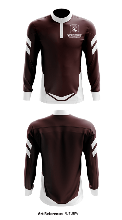 Wolf Point High School Golf 97744060 Quarter Zip Jacket - 1