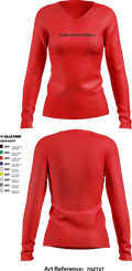 Venom Sports Training 59845358 Women's Long Sleeve V-neck Shirt - 3