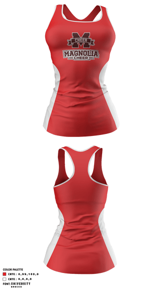 Tank Top, Magnolia High School Cheer, School Spirit Store, Teamtime, Team time, sublimation, custom sports apparel, team uniforms, spirit wear, spiritwear, sports uniforms, custom shirts, team store, custom team store, fundraiser sports, apparel fundraiser