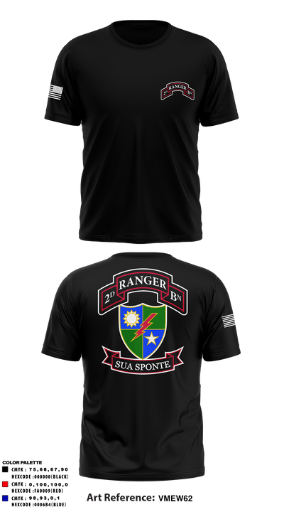 2nd Ranger Battalion 70049329 Short Sleeve Performance Shirt - 1