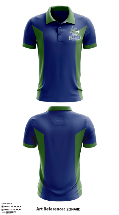 South Lakes High School Cheer 76591022 Short Sleeve Performance Polo - 1