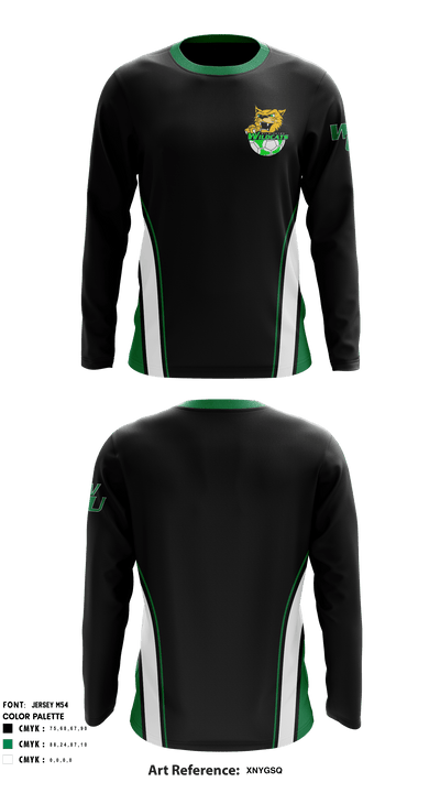 Wilmington University 40204458 Long Sleeve Performance Shirt - 1
