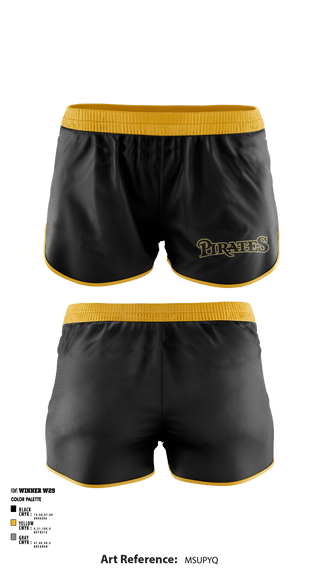 Women's Shorts, Los Angeles Pirates, Baseball, Teamtime, Team time, sublimation, custom sports apparel, team uniforms, spirit wear, spiritwear, sports uniforms, custom shirts, team store, custom team store, fundraiser sports, apparel fundraiser