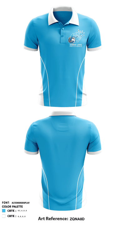 Highest Level Volleyball 19343753 Short Sleeve Performance Polo - 1