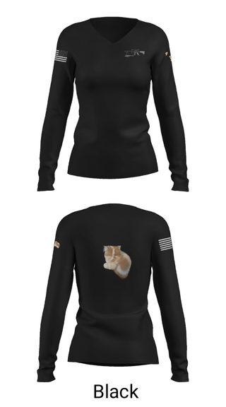 Women's Long Sleeve Vneck Shirt, , Air Force, Teamtime, Team time, sublimation, custom sports apparel, team uniforms, spirit wear, spiritwear, sports uniforms, custom shirts, team store, custom team store, fundraiser sports, apparel fundraiser