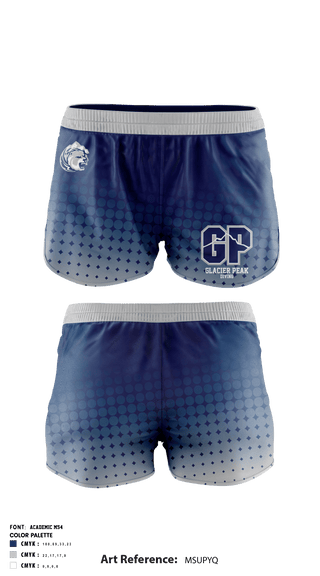 Women's Shorts, Glacier Peak High School Diving, School Spirit Store, Teamtime, Team time, sublimation, custom sports apparel, team uniforms, spirit wear, spiritwear, sports uniforms, custom shirts, team store, custom team store, fundraiser sports, apparel fundraiser