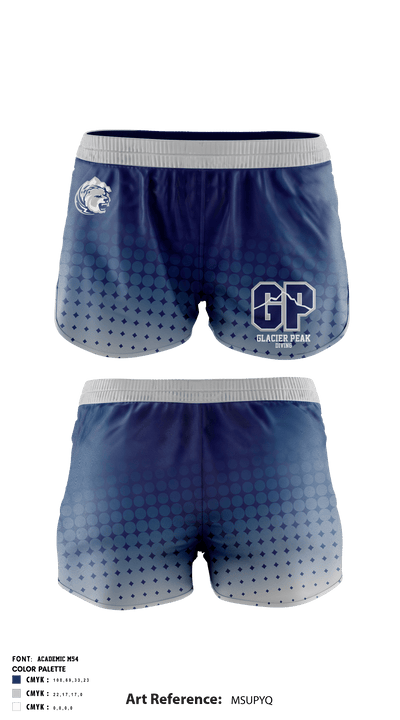 Glacier Peak High School Diving 28554471 Women's Shorts - 1