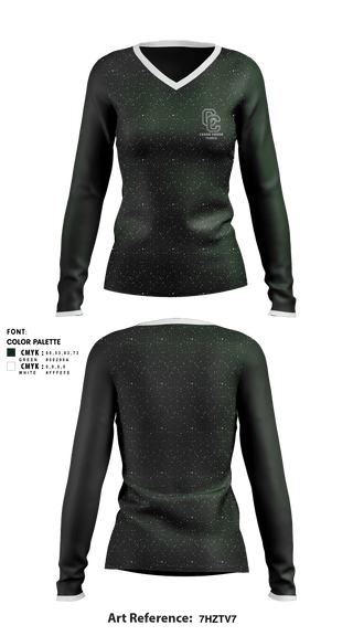 Women's Long Sleeve Vneck Shirt, Cedar Creek School Tennis, Tennis, Teamtime, Team time, sublimation, custom sports apparel, team uniforms, spirit wear, spiritwear, sports uniforms, custom shirts, team store, custom team store, fundraiser sports, apparel fundraiser