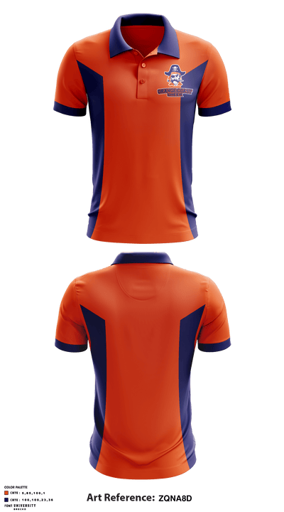 Orange Coast College Cheer 35245430 Short Sleeve Performance Polo - 1