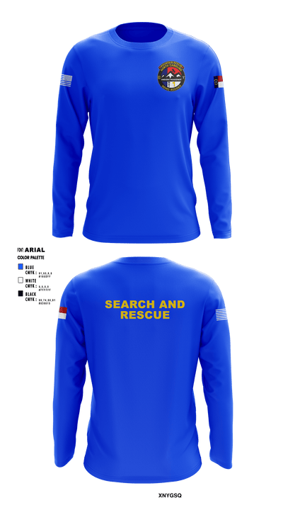 Mountain Rescue Team 1 22343308 Long Sleeve Performance Shirt - 2