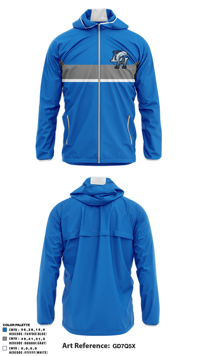 Dana Hills Dolphins 47693622 Windbreaker - 1