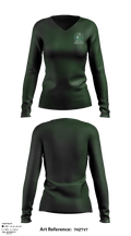 Duxbury High School Cheer 25834297 Women's Long Sleeve V-neck Shirt - 2