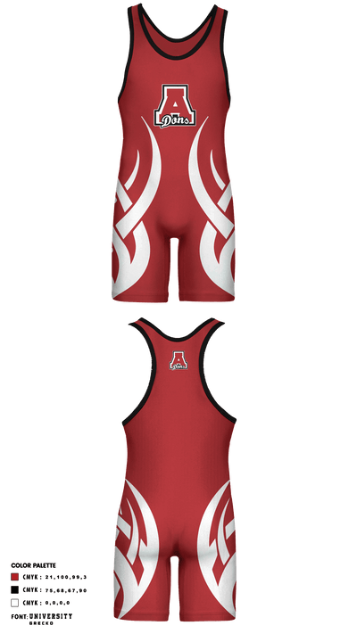 Arroyo High School Wrestling 29302654 Wrestling Singlet - 1