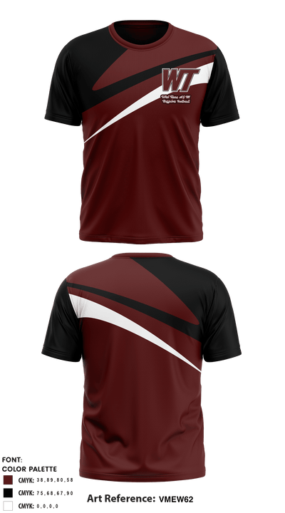 West Texas A&M Buffaloes 79019549 Short Sleeve Performance Shirt - 1