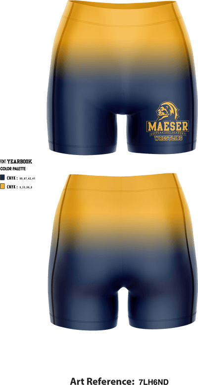 Karl G Maeser Preparatory Academy Wrestling 50718389 Women's Compression Shorts - 2