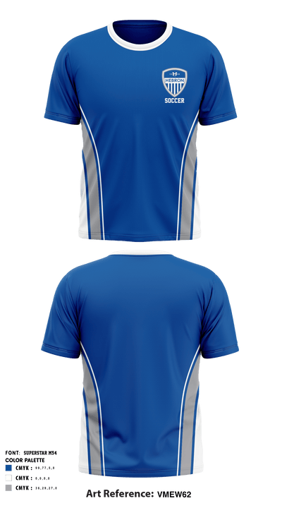 Hebron Soccer 98070510 Short Sleeve Performance Shirt - 1