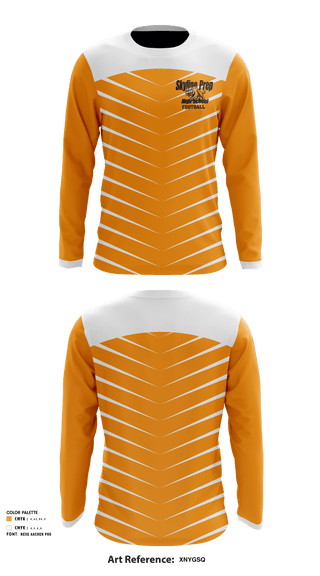 Long Sleeve Performance Shirt, Skyline Prep High School Football, Football, Teamtime, Team time, sublimation, custom sports apparel, team uniforms, spirit wear, spiritwear, sports uniforms, custom shirts, team store, custom team store, fundraiser sports, apparel fundraiser