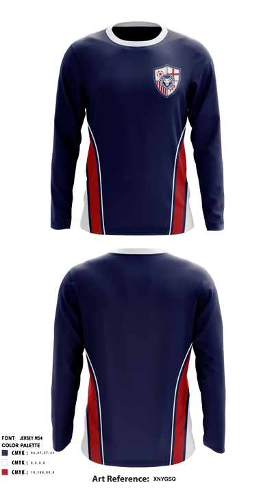 Taylor High School Soccer 60296275 Long Sleeve Performance Shirt - 1