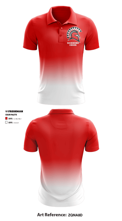 Richmond High School Cheer 43006383 Short Sleeve Performance Polo - 2