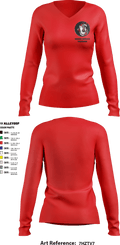 Venom Sports Training 59845358 Women's Long Sleeve V-neck Shirt - 3 (1)