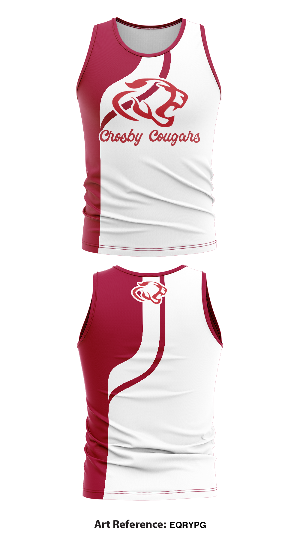 Crosby Cougars 64074307 Track Singlet - 1