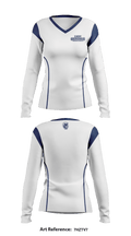 Yuma High School Basketball 97290684 Women's Long Sleeve V-neck Shirt - 5