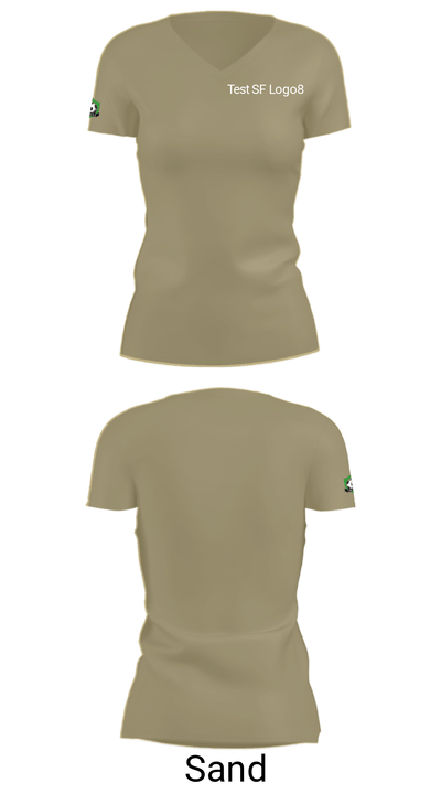 Test SF Logo 16004450 Women's Short Sleeve V-neck Shirt - 1