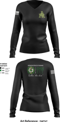 Kirkpatrick Farms Loudoun CO 39130827 Women's Long Sleeve V-neck Shirt - 5