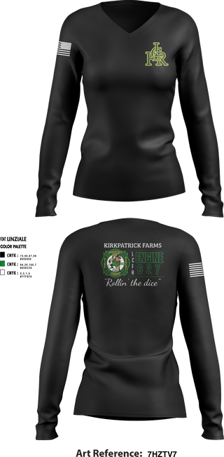 Women's Long Sleeve Vneck Shirt, , Fire Department, Teamtime, Team time, sublimation, custom sports apparel, team uniforms, spirit wear, spiritwear, sports uniforms, custom shirts, team store, custom team store, fundraiser sports, apparel fundraiser