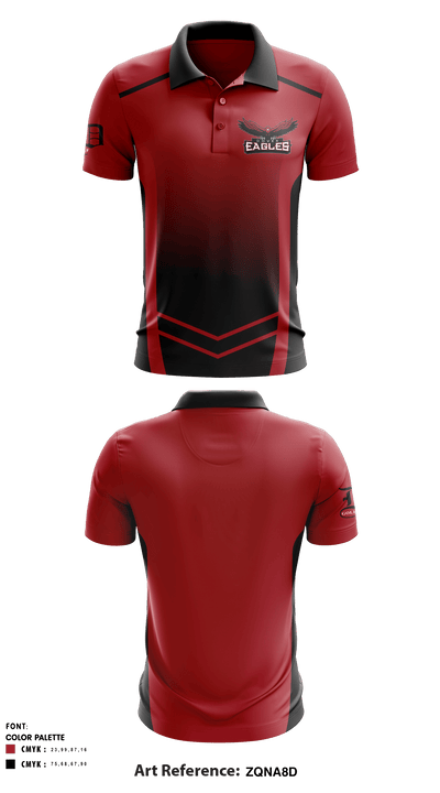 Dover Area High School Golf 14793470 Short Sleeve Performance Polo - 1
