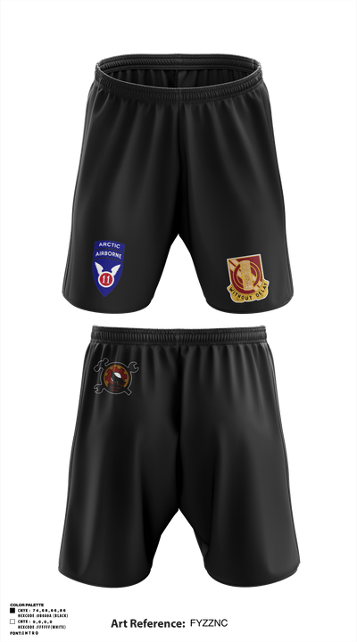 B Co., 25th BSB, 1st BDE, 11th ADV 27348803 Athletic Shorts With Pockets - 7