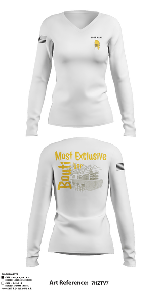 Women's Long Sleeve Vneck Shirt, , Army, Teamtime, Team time, sublimation, custom sports apparel, team uniforms, spirit wear, spiritwear, sports uniforms, custom shirts, team store, custom team store, fundraiser sports, apparel fundraiser