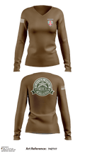 104th MP BN HHD 71367291 Women's Long Sleeve V-neck Shirt - 8