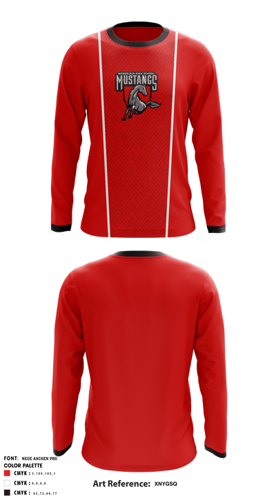 Mundelein High School Soccer 85313067 Long Sleeve Performance Shirt - 1