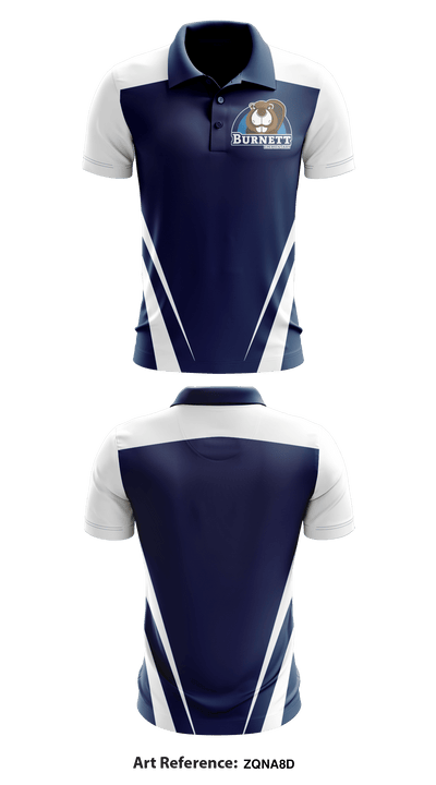 Burnett Elementary 25306031 Short Sleeve Performance Polo - 1