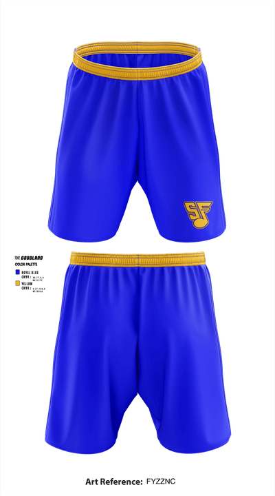 South Farmington Blues 63847628 Athletic Shorts With Pockets - 1