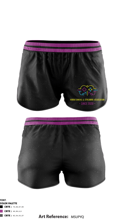 Hawaii Gamers & Streaming Association 501c3 60906741 Women's Shorts - 1