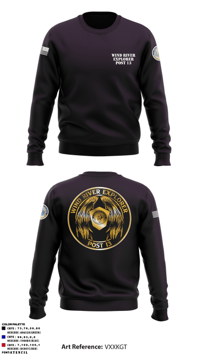 Wind River Explorer Post 13 83614343 Crew Neck Sweatshirt - 4