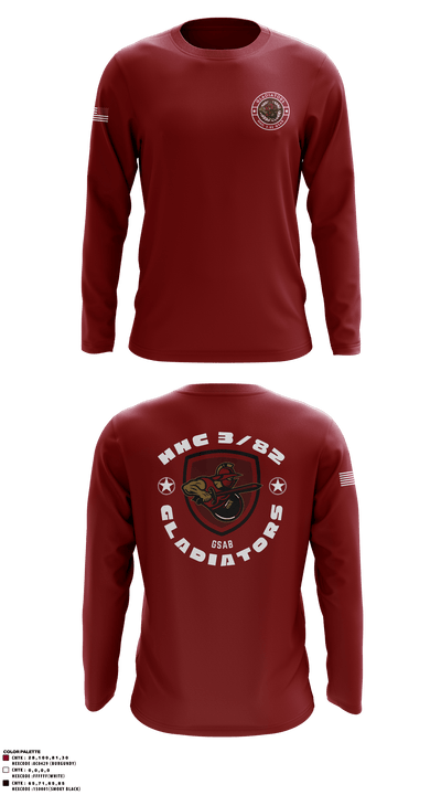 HHC 3-82 GSAB 55821489 Long Sleeve Performance Shirt - 1