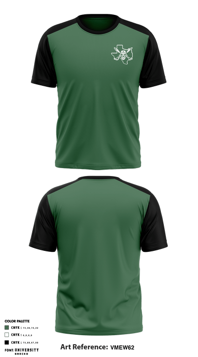 Poteet High School Women's Volleybal 53734985 Short Sleeve Performance Shirt - 1