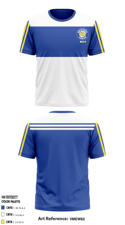 Wheat Ridge High School Golf 67472411 Short Sleeve Performance Shirt - 1