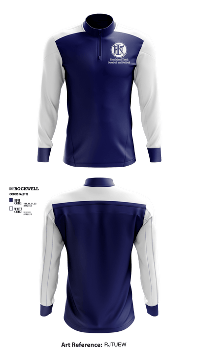 Kent Island Youth Softball 28747832 Quarter Zip Jacket - 1
