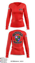 2nd Ranger Battalion 70049329 Women's Long Sleeve V-neck Shirt - 2