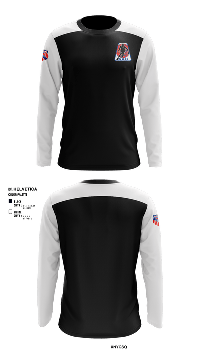 AAUBoys Basketball 19305589 Long Sleeve Performance Shirt - 1
