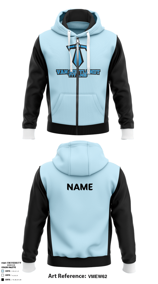 Hoodie, Van Cortlandt Titans, Football, Teamtime, Team time, sublimation, custom sports apparel, team uniforms, spirit wear, spiritwear, sports uniforms, custom shirts, team store, custom team store, fundraiser sports, apparel fundraiser
